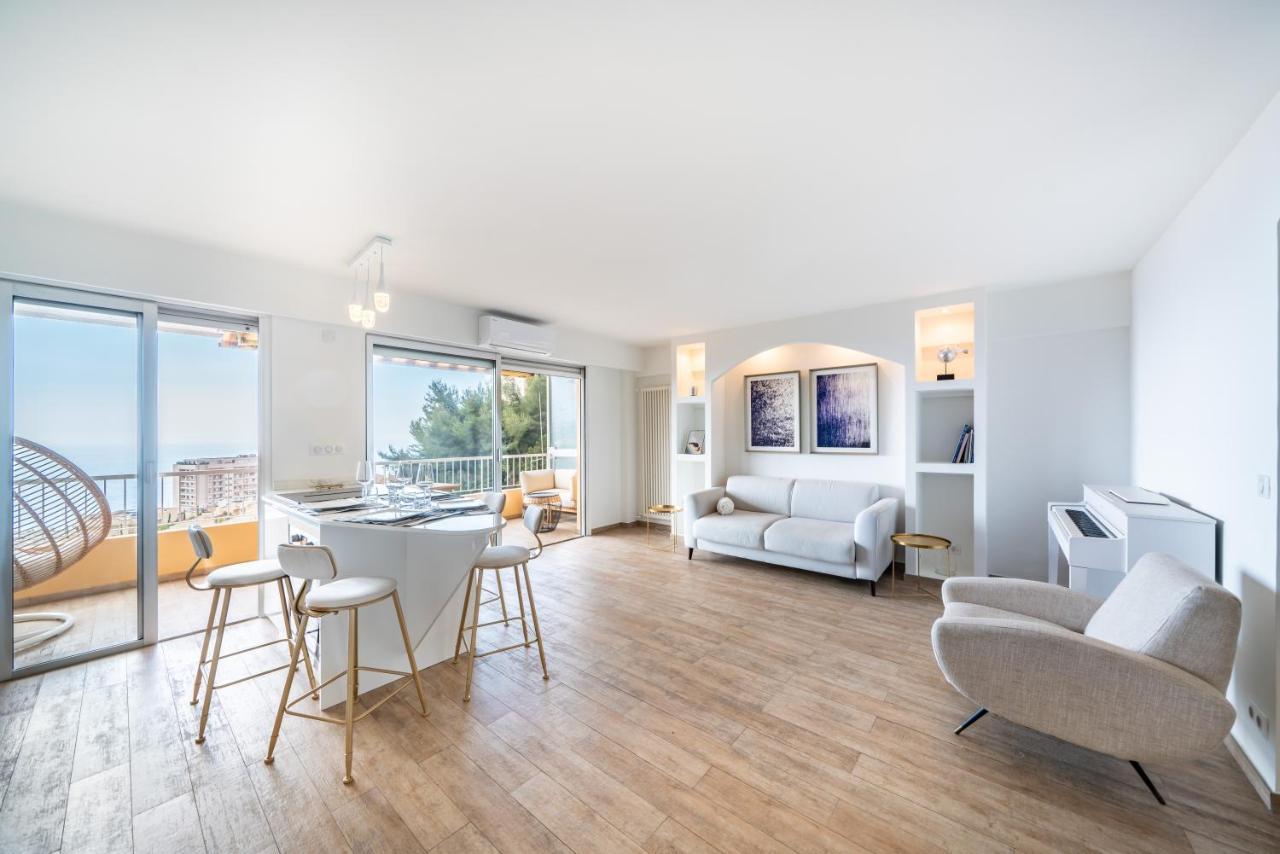 Monaco Border, Sea View, Terrace, Free Parking Beausoleil Exterior foto