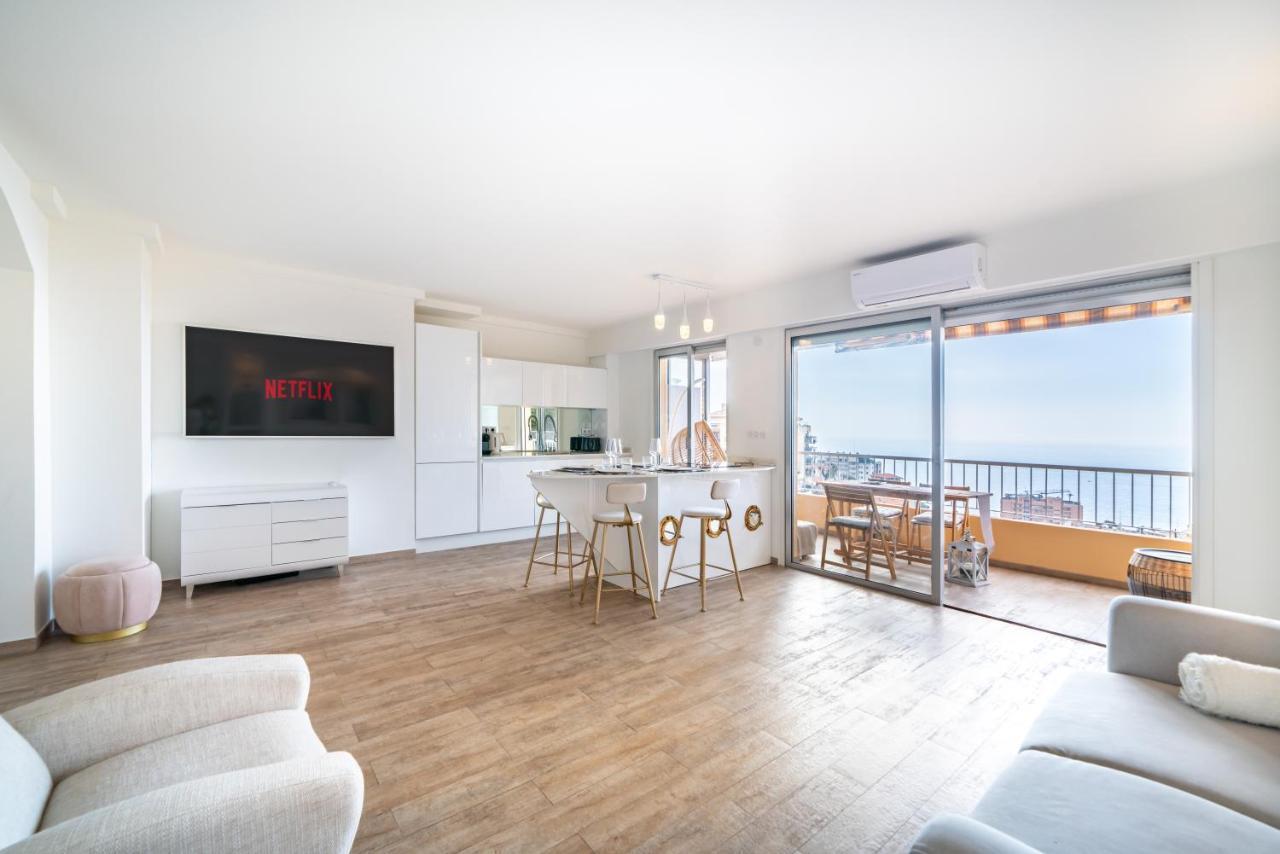Monaco Border, Sea View, Terrace, Free Parking Beausoleil Exterior foto