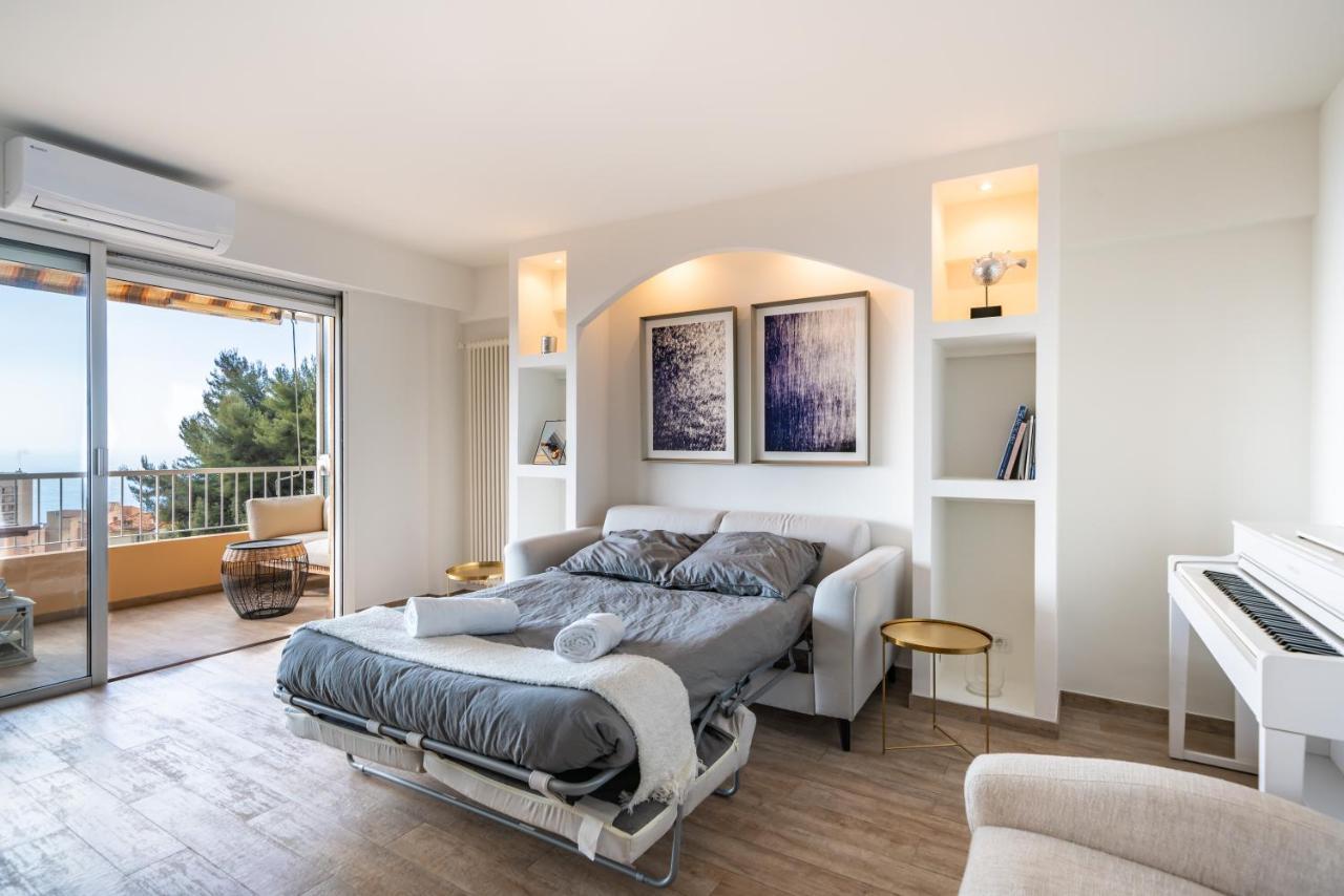Monaco Border, Sea View, Terrace, Free Parking Beausoleil Exterior foto